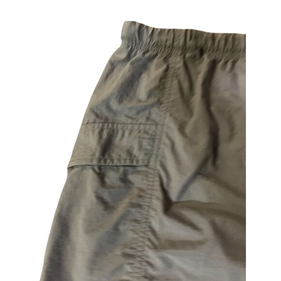 Vintage Columbia Nylon Belted Shorts Womens L Green Hiking Cargo Pockets - Picture 7 of 14